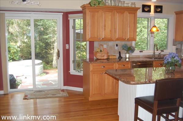21 Meadow View Road Oak Bluffs, MA 02557 - Photo 17 of 41 Kitchen-Patio View w/Hot Tub!