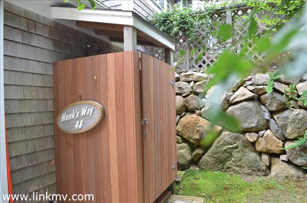 21 Meadow View Road Oak Bluffs, MA 02557 - Photo 23 of 41 Mahogany Outdoor Shower
