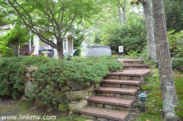 21 Meadow View Road Oak Bluffs, MA 02557 - Photo 24 of 41 Stairs from Backyard to Patio