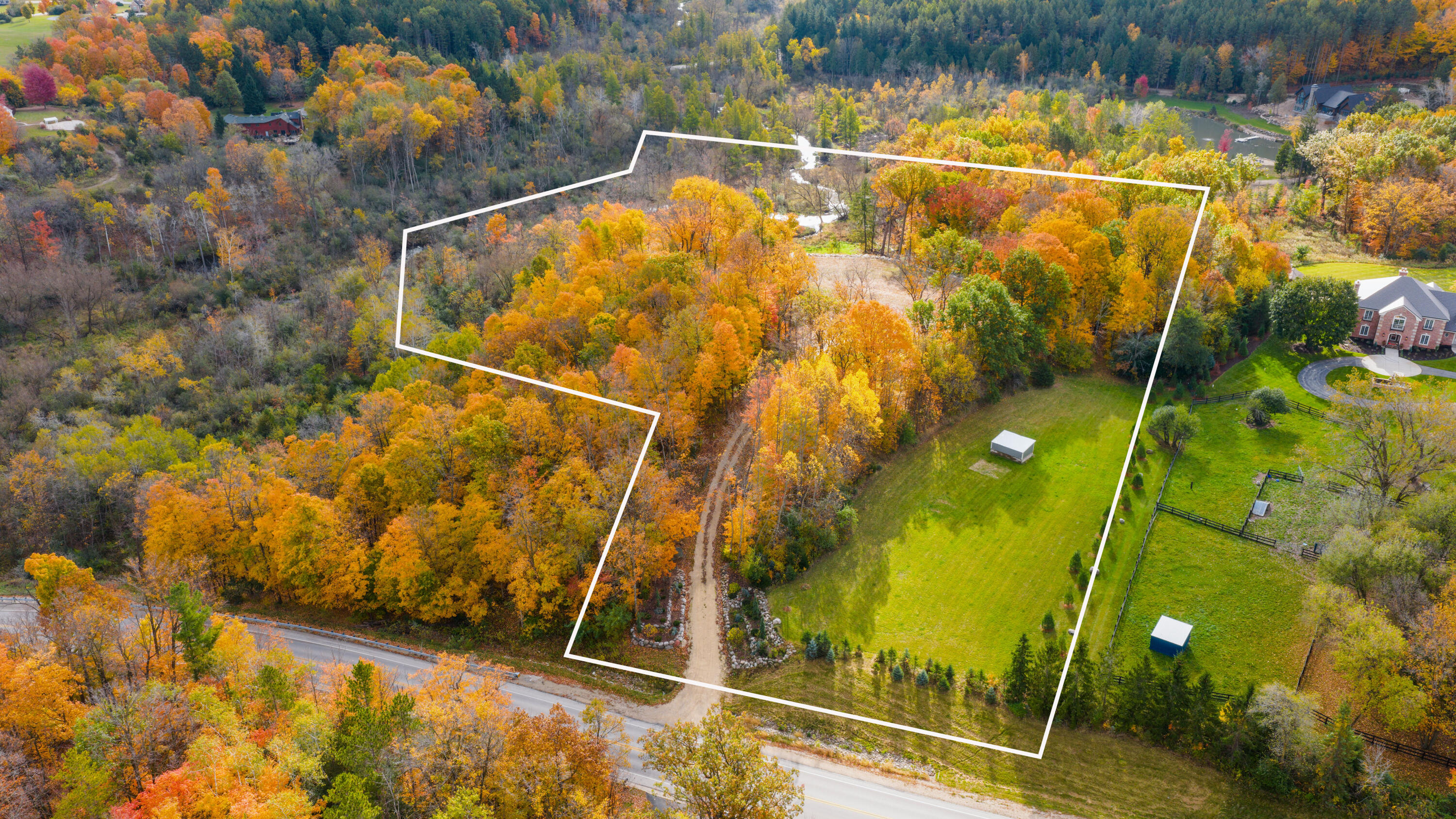 3811 County Highway Slinger, WI 53086 - Photo 21 of 21 Lot Line Drone c