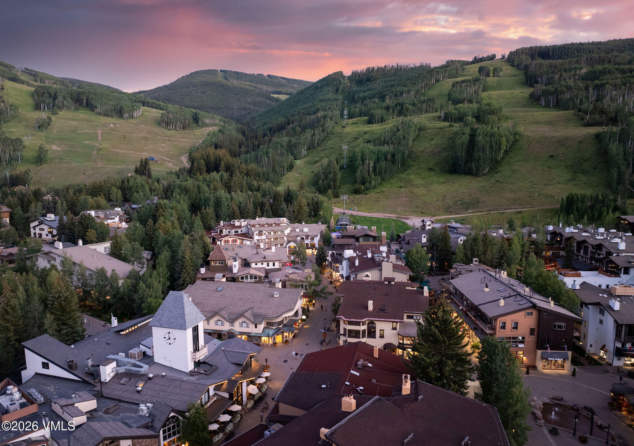 298 Hanson Ranch Road Vail, CO 81657 - Photo 6 of 7 a view of a town with mountains in the background