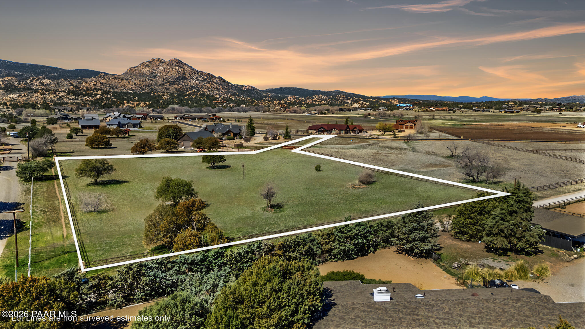 8905 North Callahan Road Prescott, AZ 86305 - Photo 2 of 19 5-Aerial-3-Lot-Lines