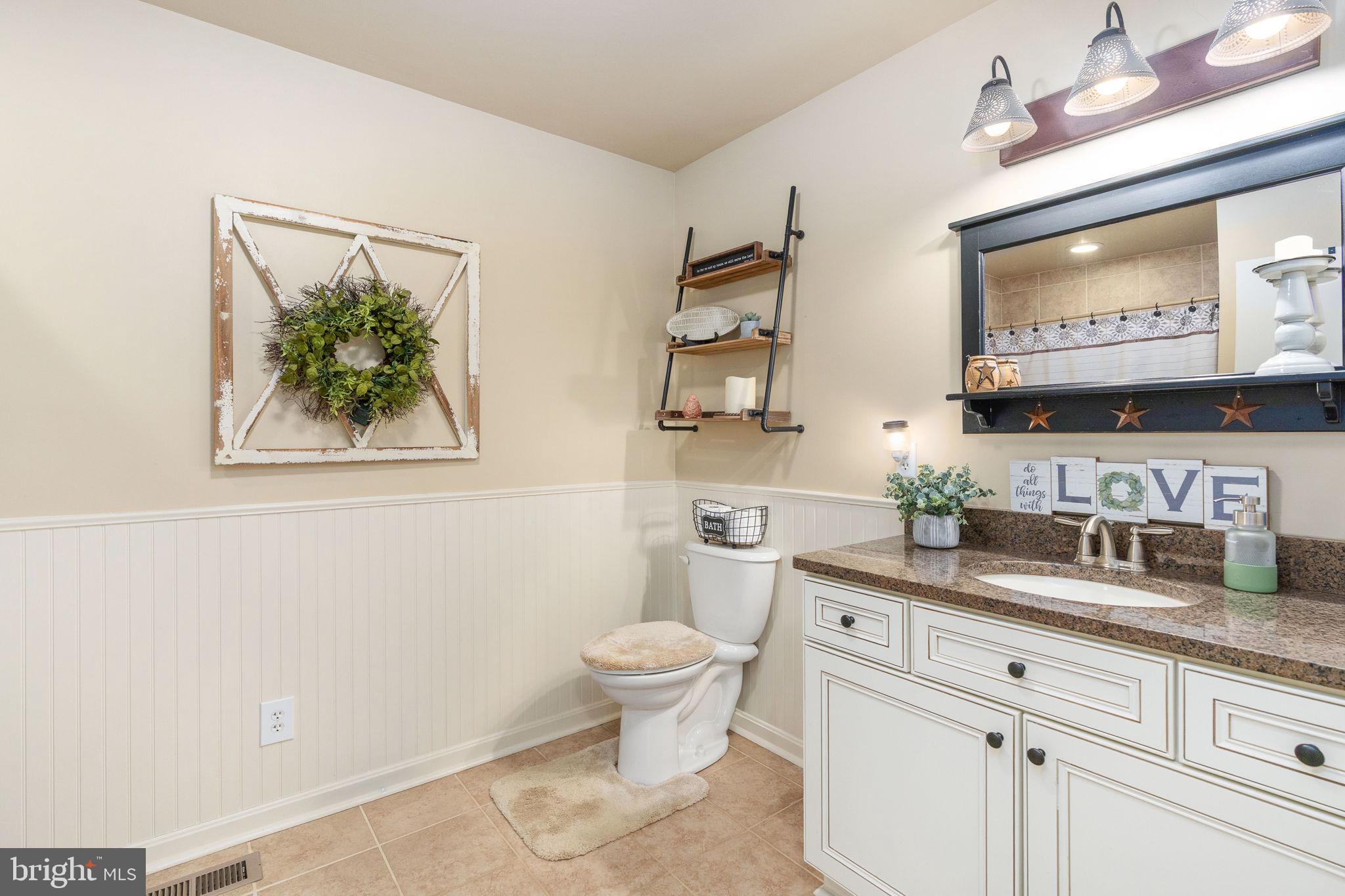 511 Ferry Road Fredericksburg, VA 22405 - Photo 39 of 55 a bathroom with a toilet a sink and a mirror