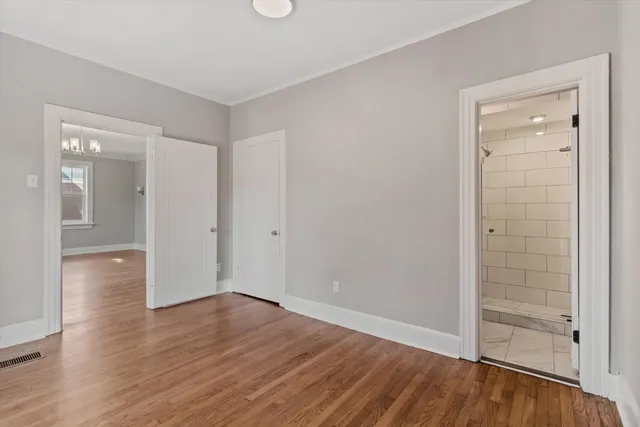 wooden floor in an empty room