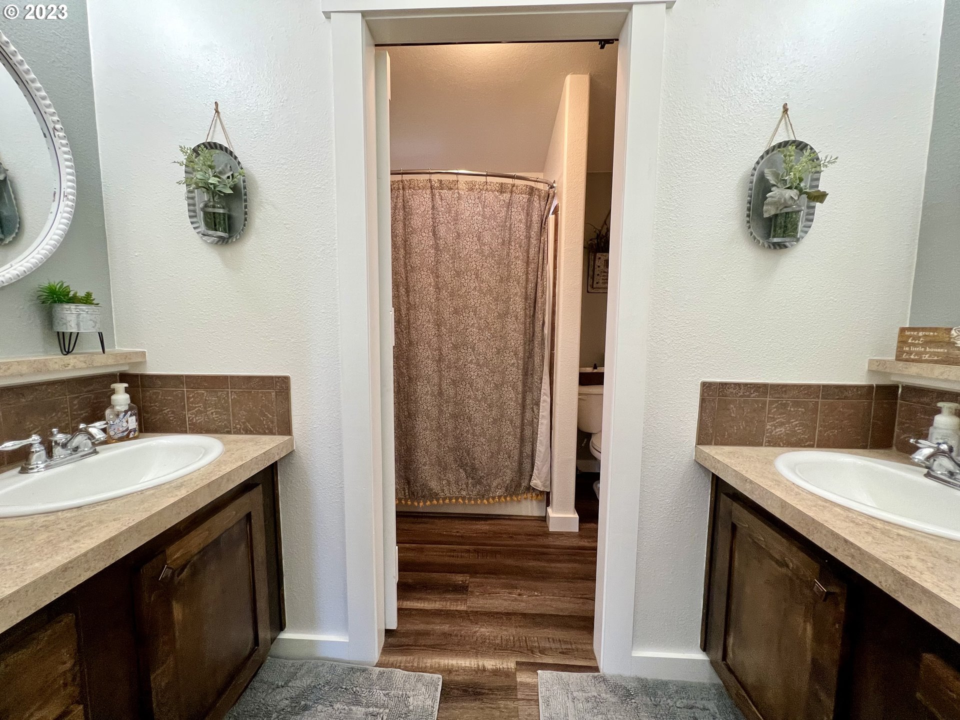 39489 Kingston Jordan Road Scio, OR 97374 - Photo 15 of 47 a bathroom with a sink and a mirror