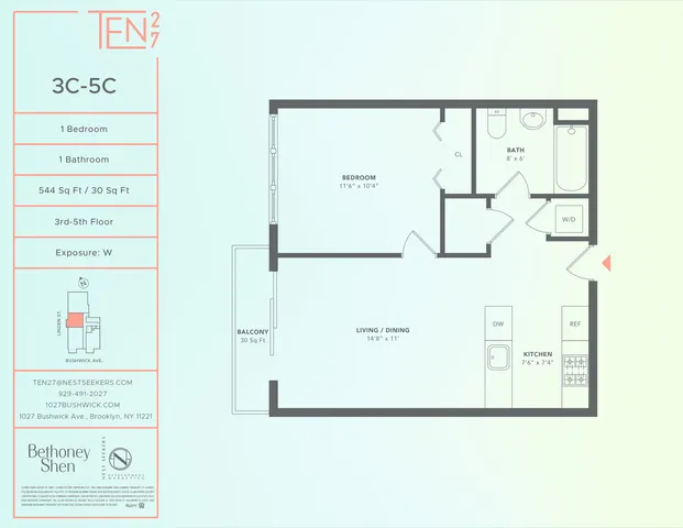 $655,000 | 1027 Bushwick Avenue, Unit 3C | Bushwick
