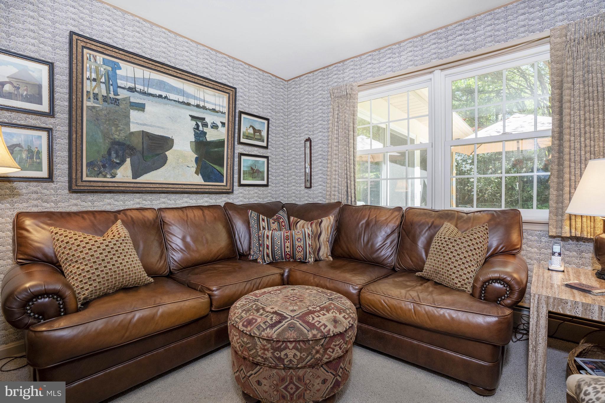 5802 Pyles Ford Road Greenville, DE 19807 - Photo 17 of 40 Main Level Den With Backyard Views