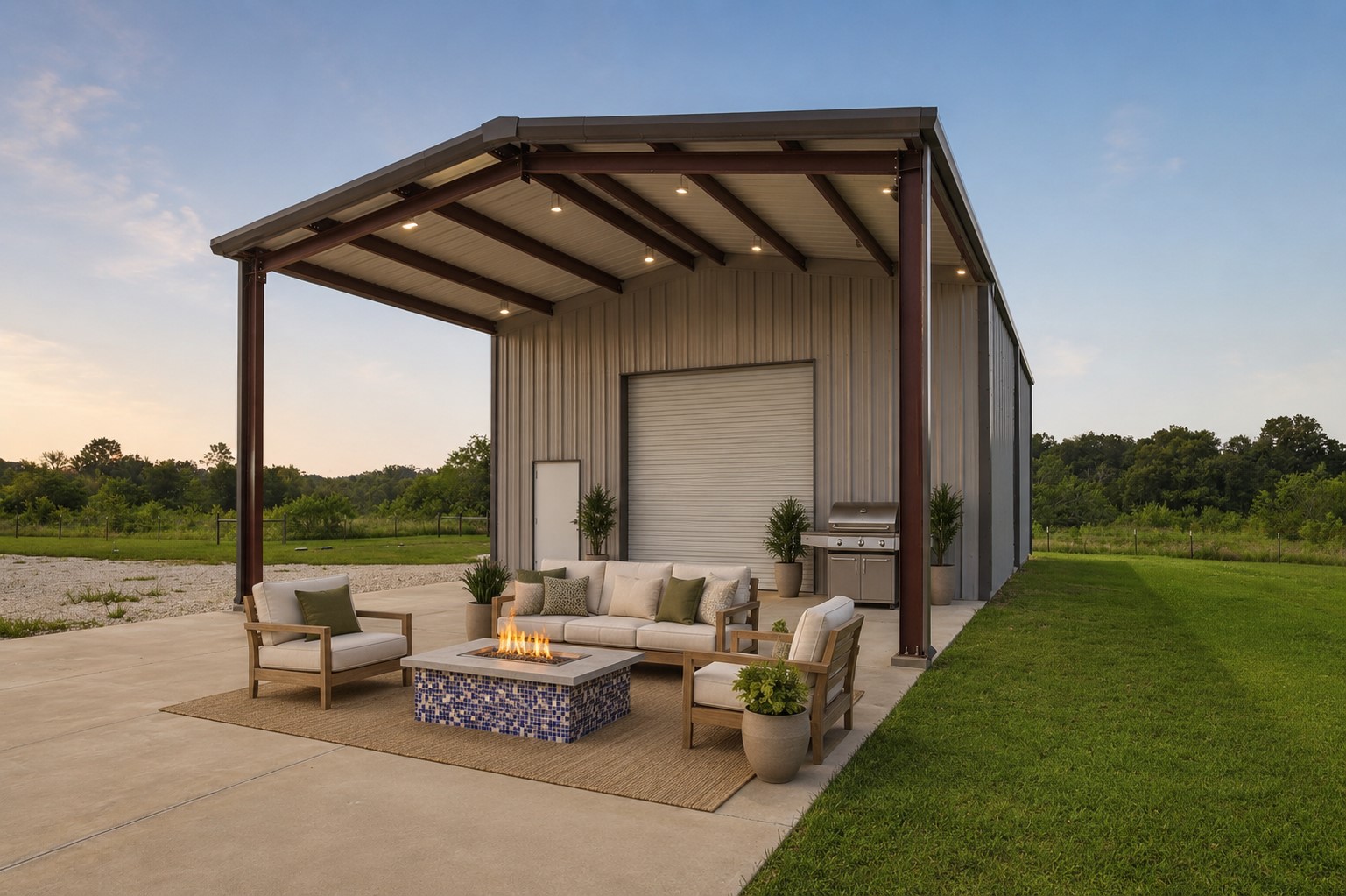 1589 County Road 252 Anderson, TX 77830 - Photo 47 of 50 a roof deck with couches and a table and chairs with the ocean view