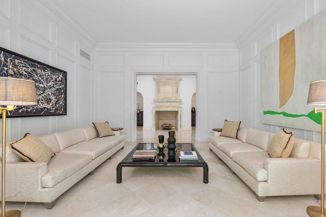 168 Kings Road Palm Beach, FL 33480 - Photo 10 of 49 a living room with furniture and a large window