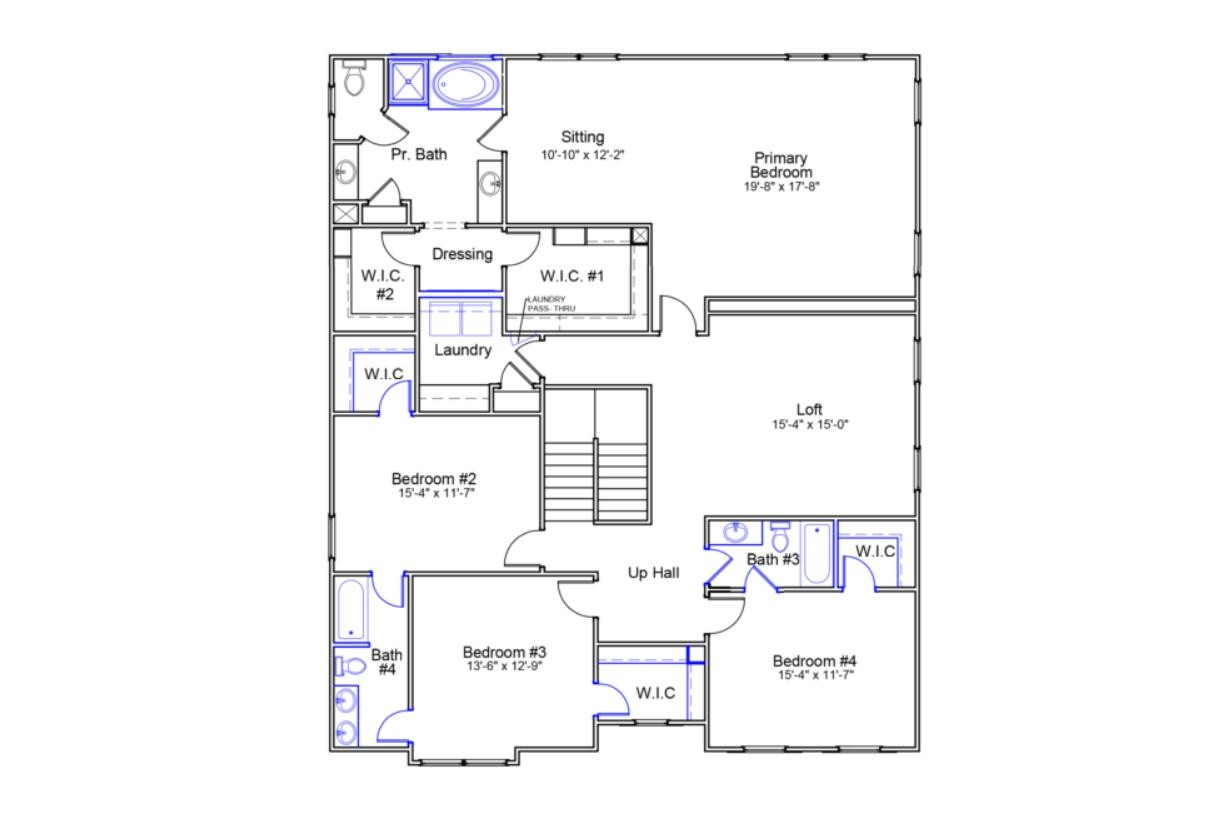 3 Oak Branch Trail Garner, NC 27529 - Photo 3 of 4 a picture of a floor plan