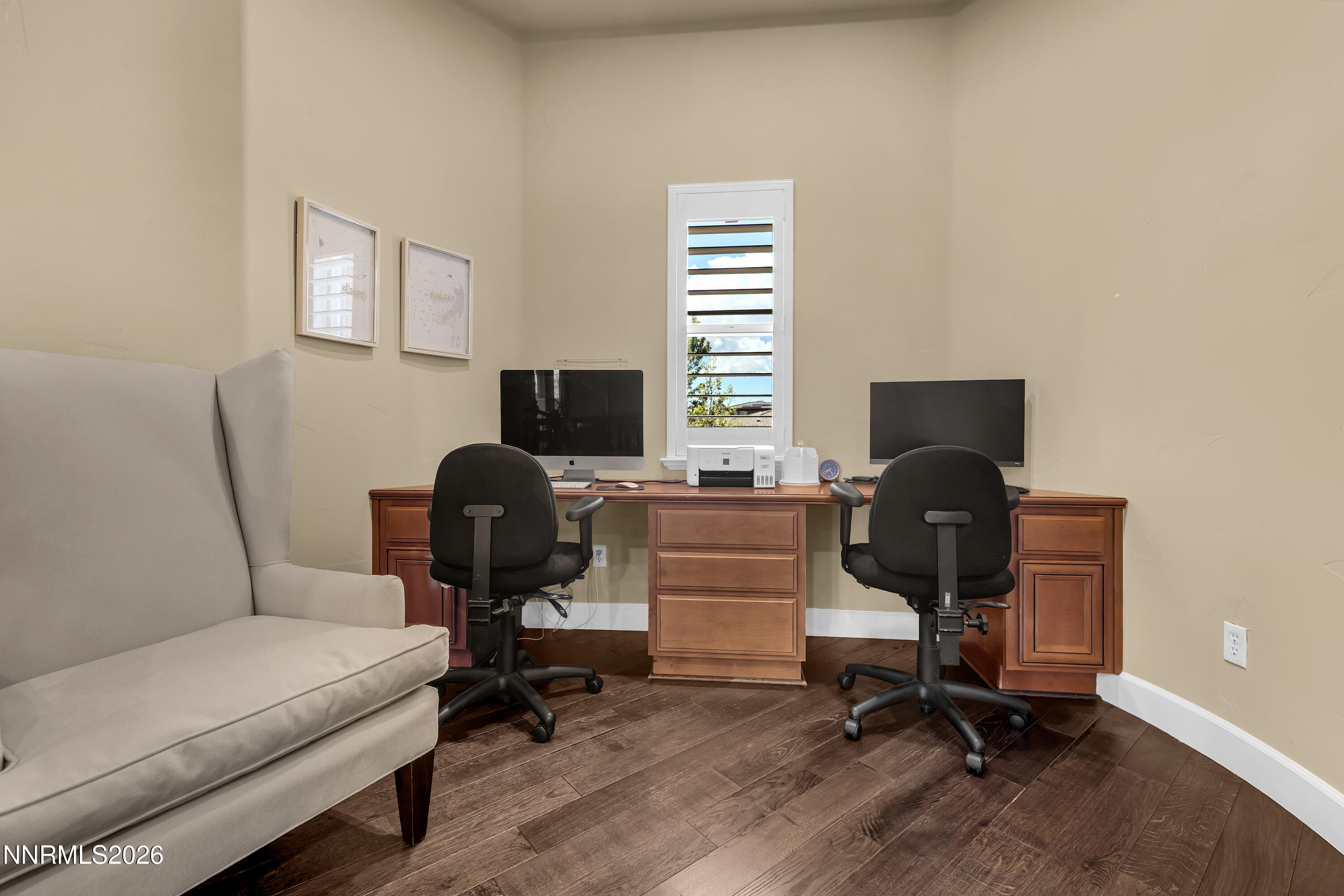 1898 Laurel Ridge Drive Reno, NV 89523 - Photo 56 of 87 a view of a workspace with furniture and a window