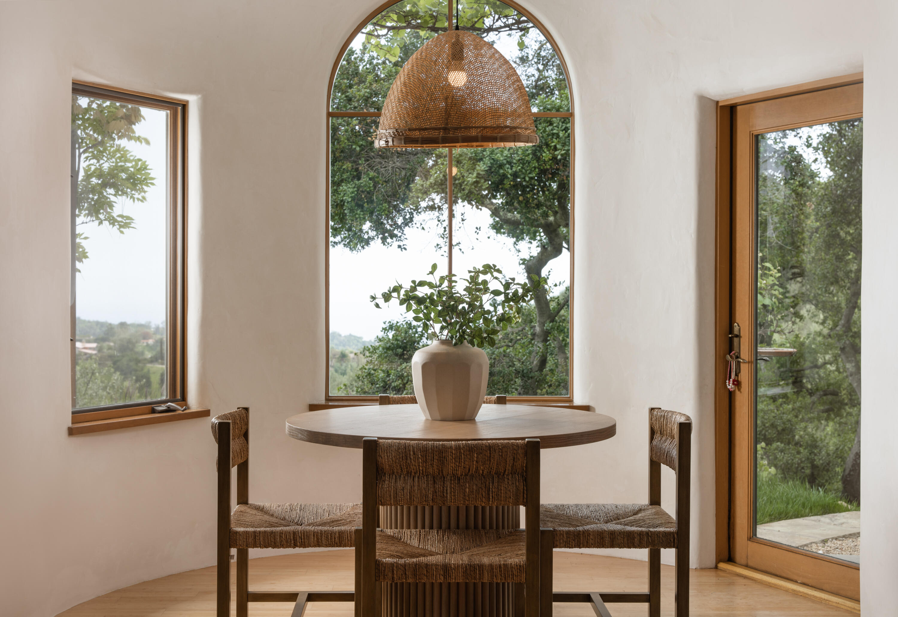 1480 Mission Canyon Road Santa Barbara, CA 93105 - Photo 12 of 38 a view of a dining room with furniture window and outside view