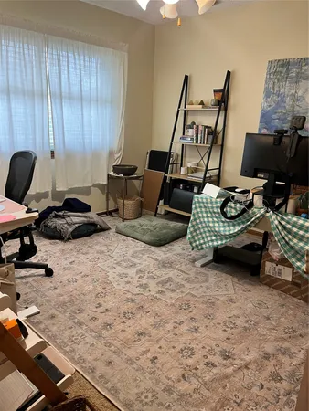 a view of a closet area