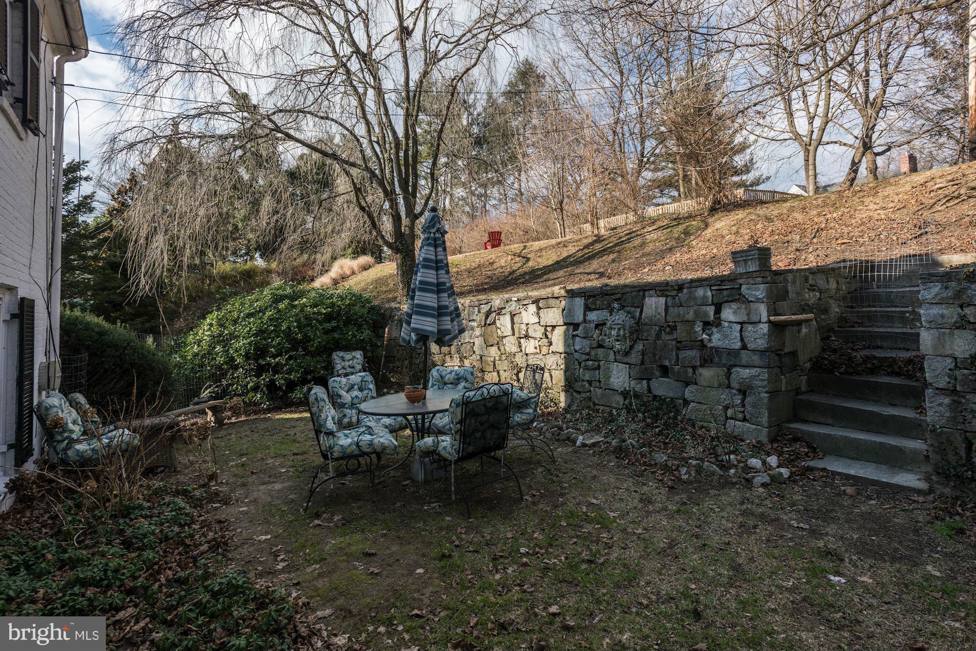 606 Coventry Road Towson, MD 21286 - Photo 29 of 30 Patio. Renovated stone wall.