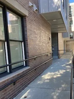 a front view of a house with a garage