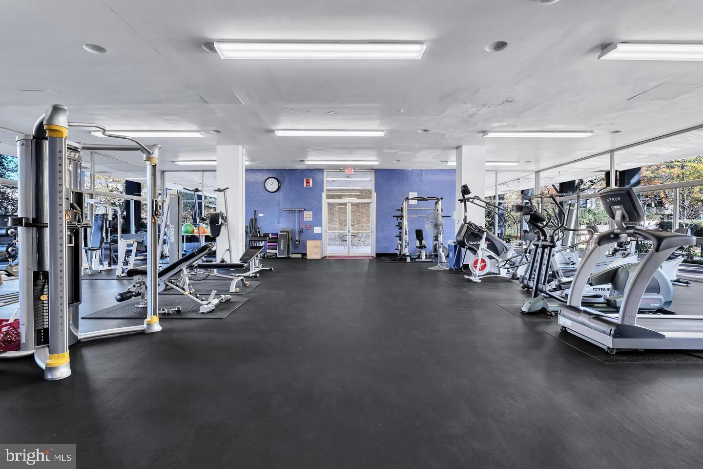 1311 Delaware Avenue Southwest, Unit S330 Washington, DC 20024 - Photo 23 of 33 a view of a room with gym equipment