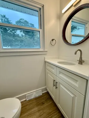 a view of hallway with washer and dryer