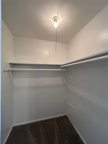 a close view of closet