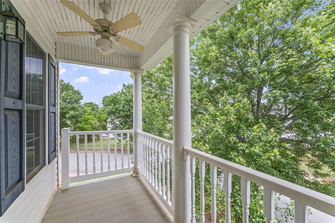 100 Homeplace Drive Pendleton, SC 29670 - Photo 25 of 28 Outdoor Patio connecting two upstairs Bedrooms.