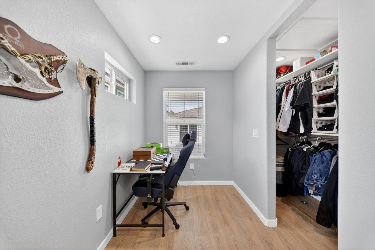 919 Old Canyon Road Fremont, CA 94536 - Photo 41 of 55 a view of a workspace with furniture and a window