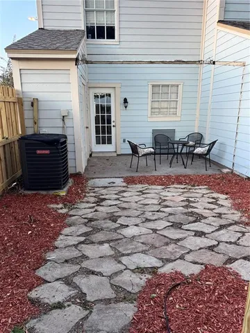 a view of a dinning area with furniture