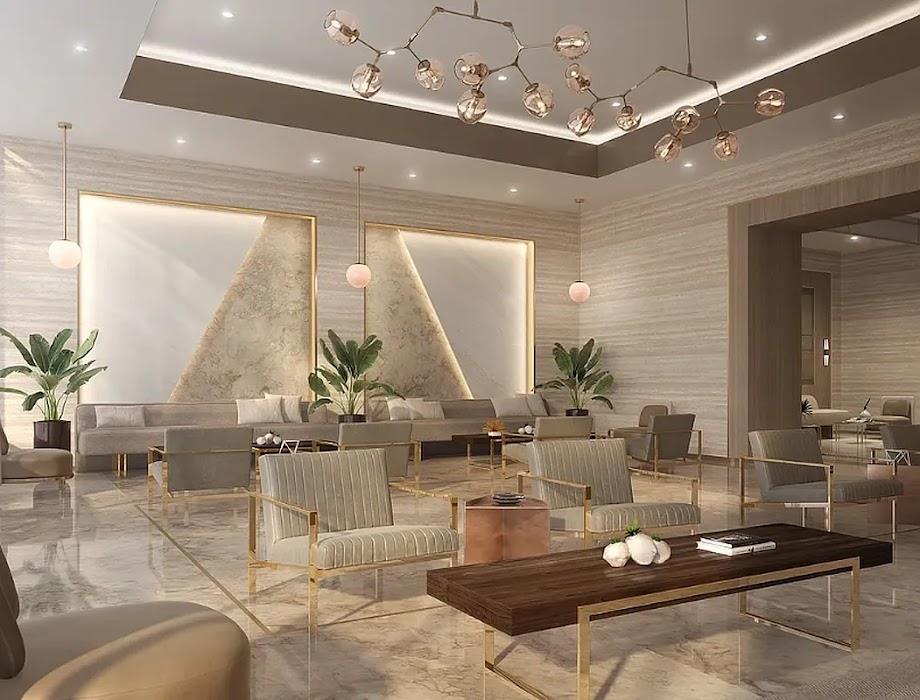 3 Court Square, Unit 2306 Queens, NY 11101 - Photo 9 of 10 Common area with wallpapered walls and recessed lighting