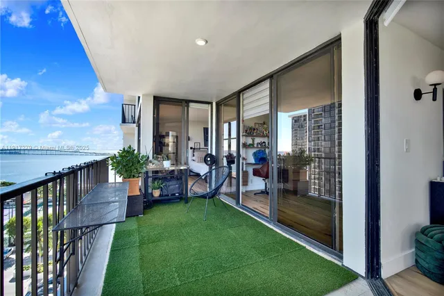 a view of a city with tall buildings