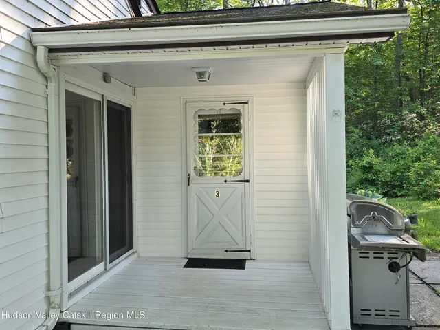 a view of front door of house