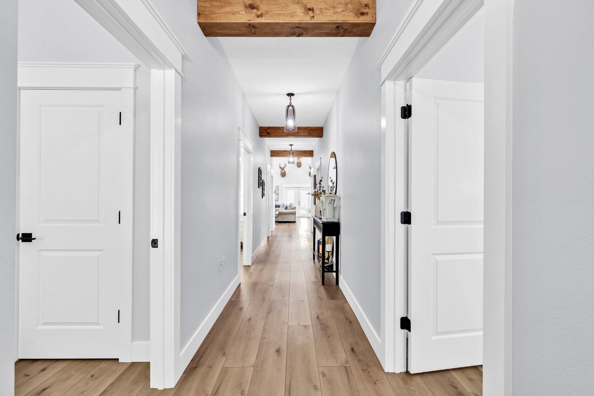 52 Lazy Bone St Point Vernon, FL 32462 - Photo 12 of 62 a view of a hallway with wooden floor and closet