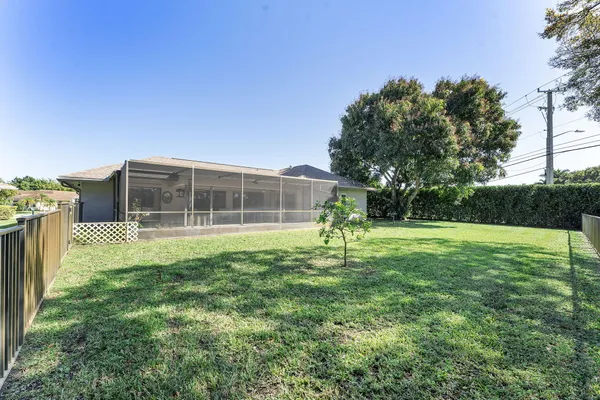 a house view with a garden space