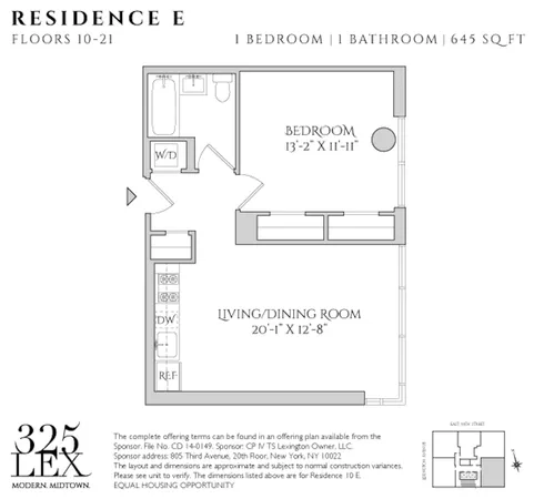 $1,300,000 | 325 Lexington Avenue, Unit 19E | Murray Hill