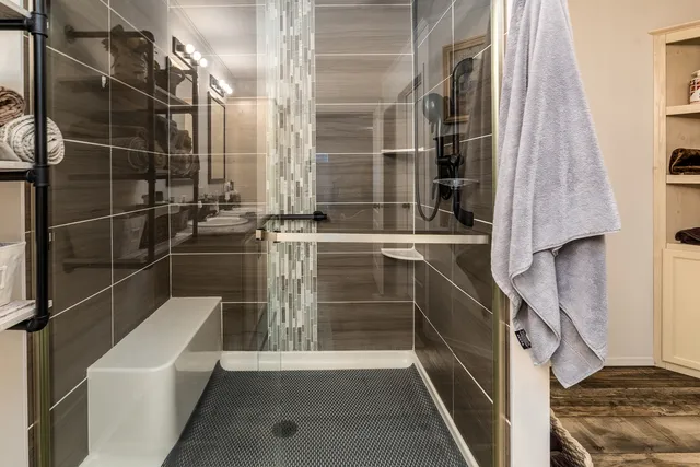 a view of storage and utility room