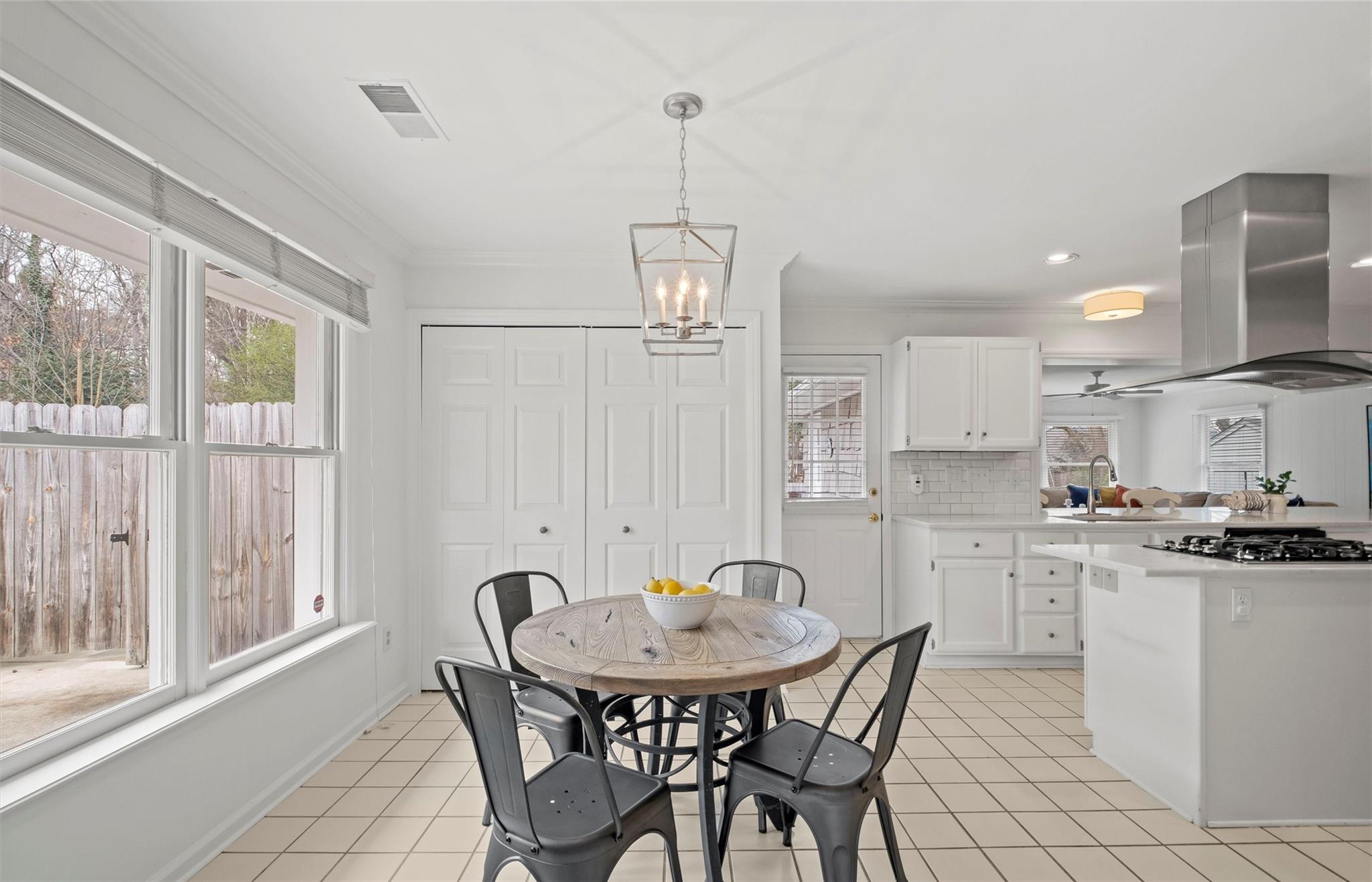 245 Scofield Road Charlotte, NC 28209 - Photo 18 of 33 a view of a dining room with furniture window and outside view