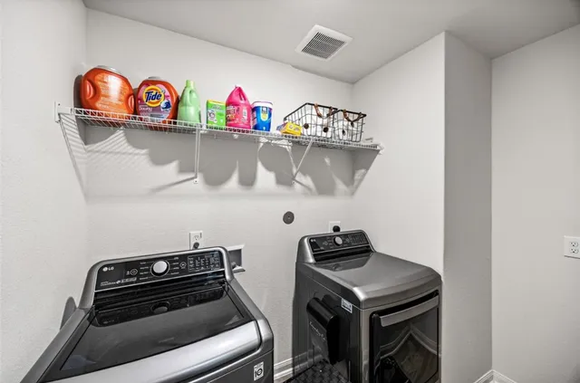 a room with storage and utility