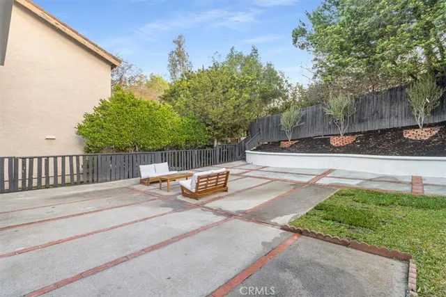a view of a outdoor space with seating area