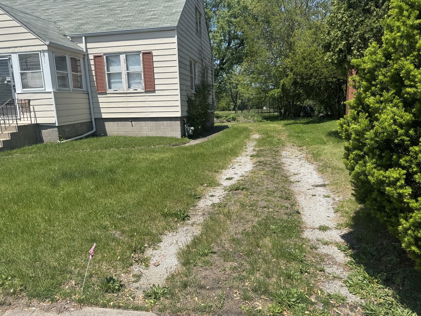 3226 181st Street Lansing, IL 60438 - Photo 2 of 38 a view of a backyard with plants and large trees