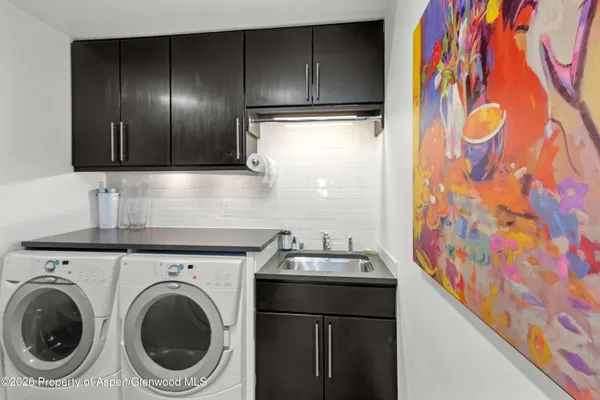 a close view of utility room