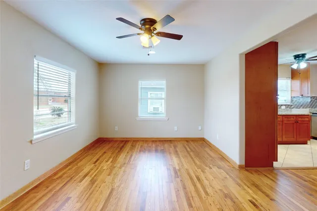 a view of an empty room