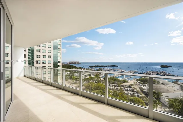 a view of balcony with city view