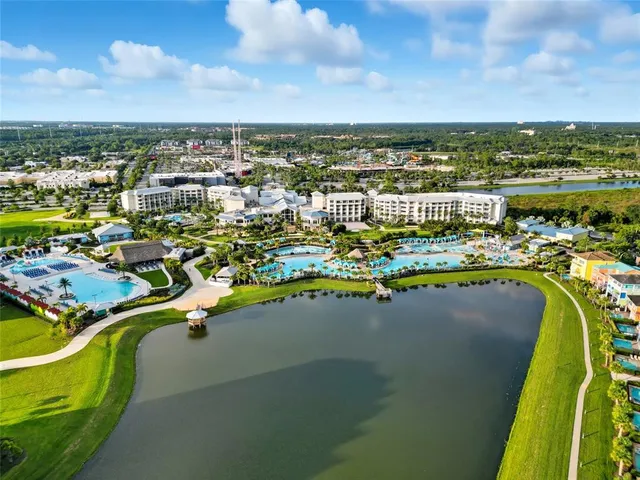 an aerial view of a city