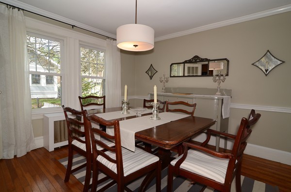 11 Hardy Road Wellesley, MA 02482 - Photo 5 of 20 a view of a dining room with furniture window and wooden floor