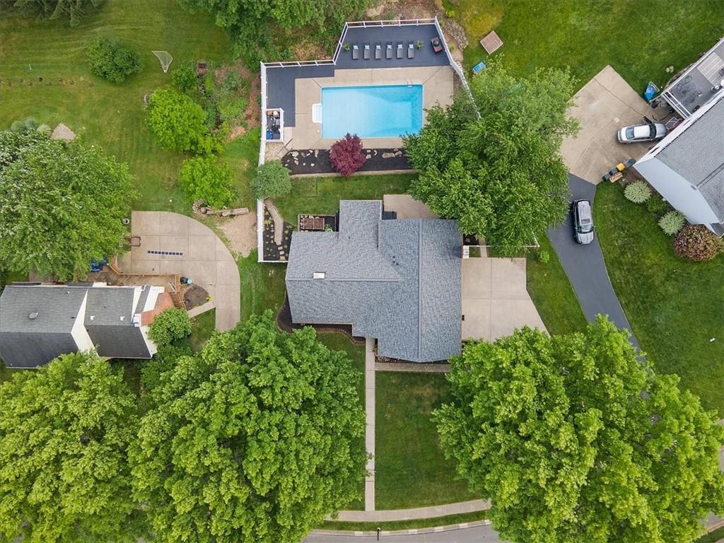 2603 Glenchester Road Wexford, PA 15090 - Photo 45 of 45 an aerial view of a house with outdoor space and street view