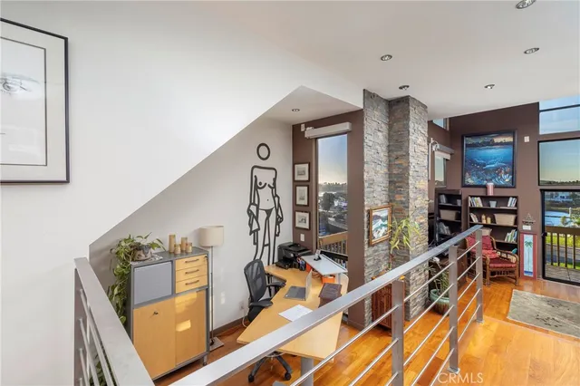 a very nice looking room with a large window