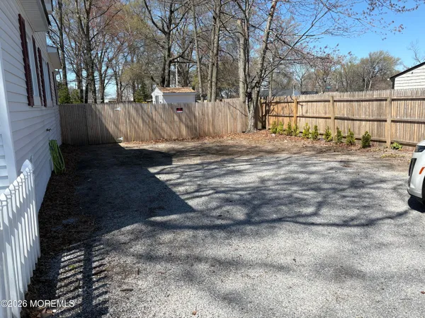 a view of backyard space