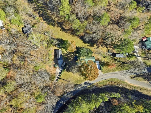 a aerial view of residential house with outdoor space