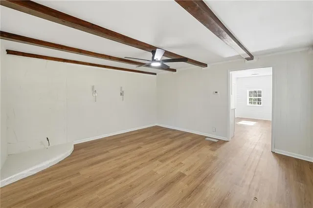 a view of an empty room