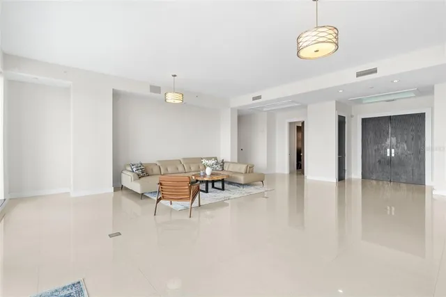 a view of a balcony with city view