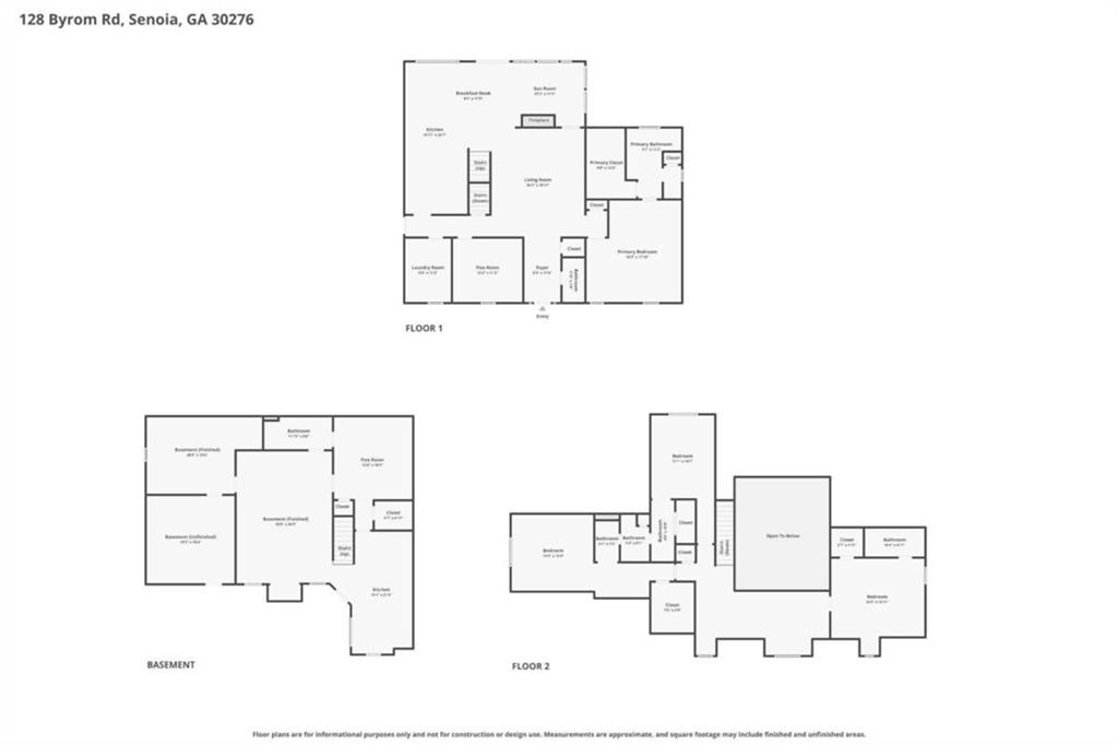 128 Byrom Road Senoia, GA 30276 - Photo 83 of 83 a picture of a floor plan