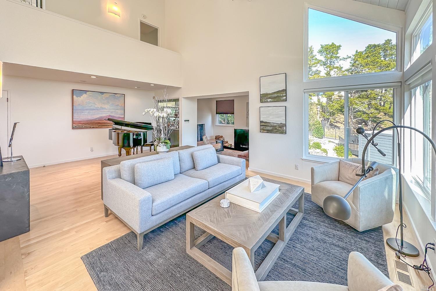 432 Durant Way Mill Valley, CA 94941 - Photo 14 of 69 a living room with furniture and a large window