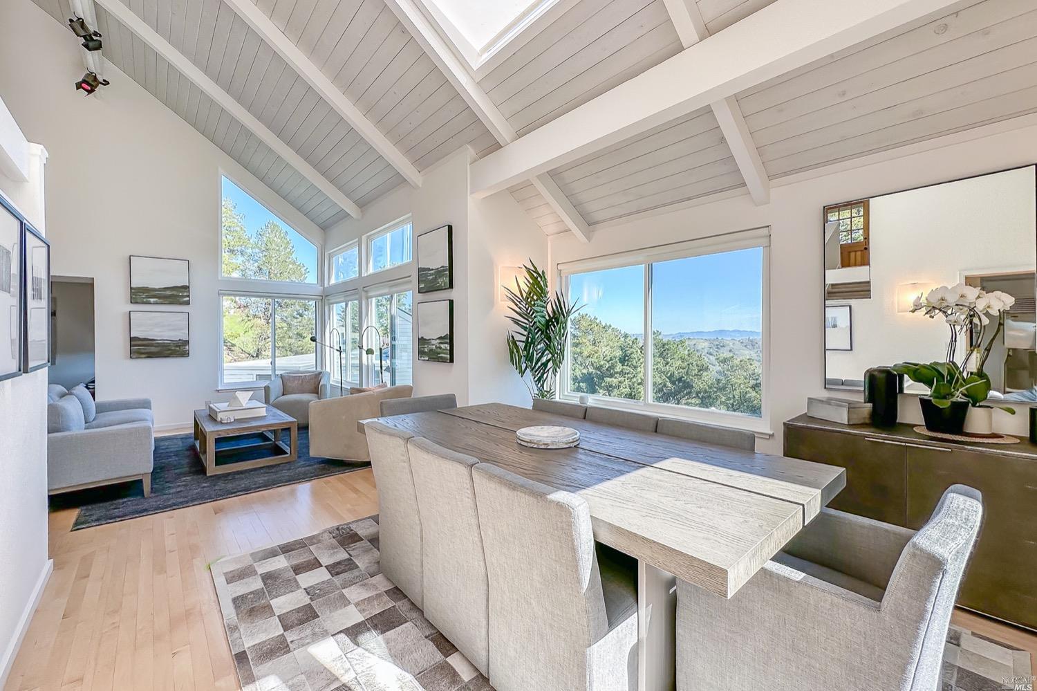 432 Durant Way Mill Valley, CA 94941 - Photo 21 of 69 a living room with furniture and a large window